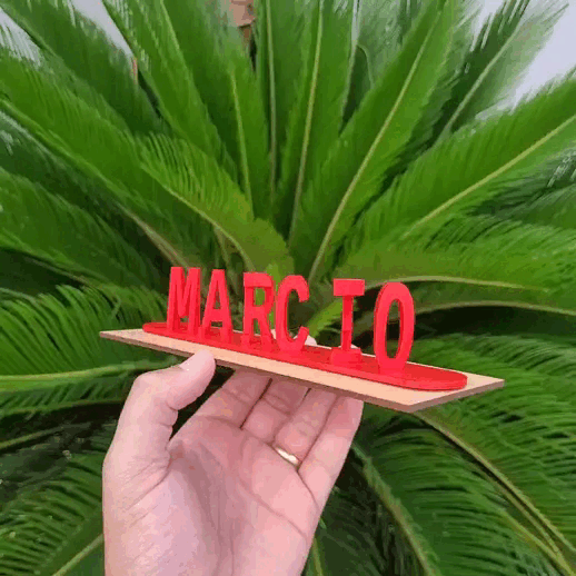 Nomes Personalizados - Ilusão 3D