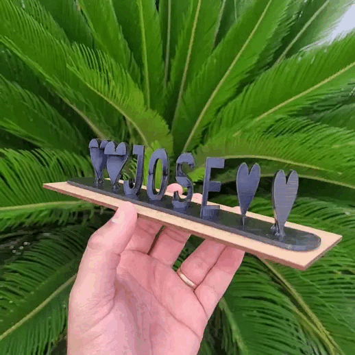 Nomes Personalizados - Ilusão 3D